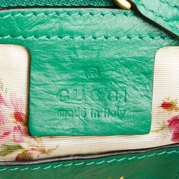 Gucci Natural Raffia and Green Snakeskin GG Marmont Small Matelasse Shoulder Bag - Picture 11 of 11